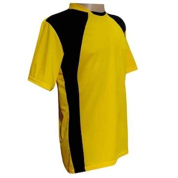 Uniforme Esportivo TRB 20 Camisas Amarelo/Preto e Calções Pretos