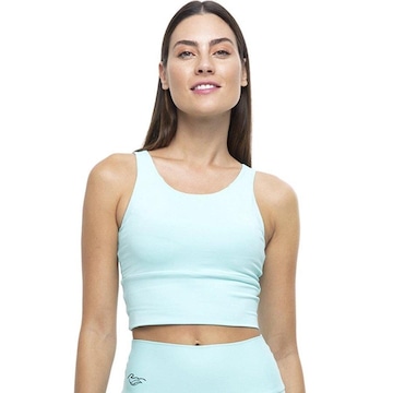 Top Fitness com Bojo Run More Life Green - Feminino