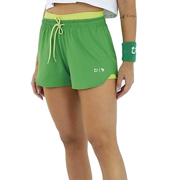 Shorts Alto Giro 3 Em 1 - Feminino