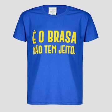 Camiseta Futfanatics Brasil é o Brasa - Infantil