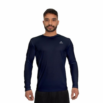 Camiseta Manga Longa Dry Basic SS Muvin Proteção UV50 - Masculina