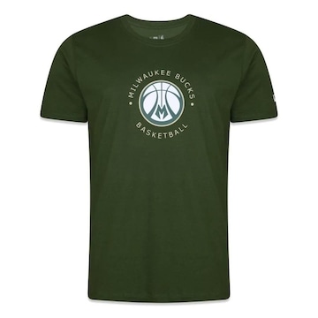 Camiseta New Era Milwaukee Bucks Core - Masculina