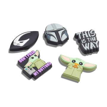 Kit de Acessórios para Sandália Crocs Jibbitz The Mandalorian Disney - 5 Unds