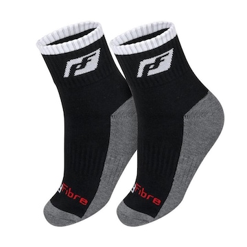 Kit Meias Polyfibre Tennis Socken - 2 Pares - 41 a 44 - Unissex