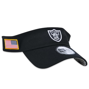 Viseira Aba Curva New Era Las Vegas Raiders Salute To Service 2022 - Ajustável - Masculina