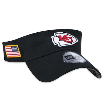 Viseira Aba Curva New Era Kansas City Chiefs Salute To Service 2022 - Ajustável - Adulto