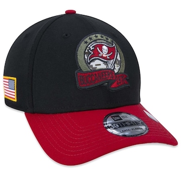 Boné Aba Curva New Era 39Thirty Tampa Bay Buccaneers Salute To Service 2022 - Stretch Fit - Masculino