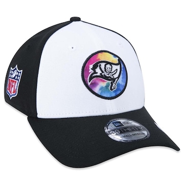 Boné Aba Curva New Era 39Thirty Tampa Bay Buccaneers Crucial Catch 2022 Stretch Fit - Fechado - Adulto