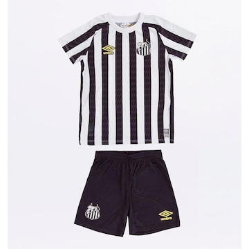 Kit Uniforme Clube do Santos Umbro Of.2 2021 - Infantil
