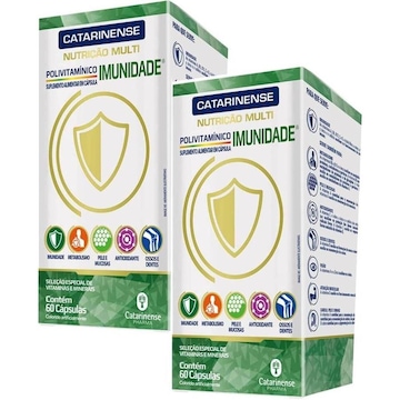 Kit 2Polivitamínico Imunidade Catarinense Pharma - 120 cps