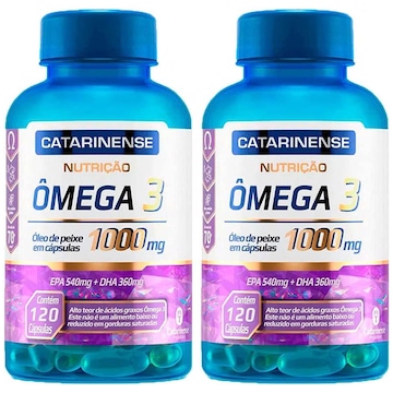 Ômega 3 Catarinense Pharma 1000mg - 240 Cápsulas 100% - 2 unidades