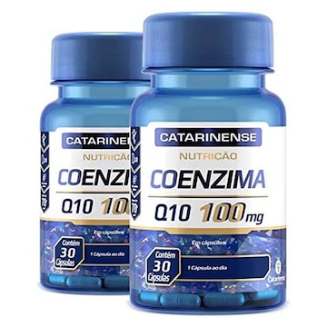 Coenzima Q10 Catarinense Pharma 100mg - 60 Cápsulas - 2 unidades