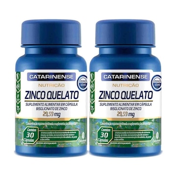 Kit 2 Zinco Quelado Concentrado Catarinense Pharma - 60 cps