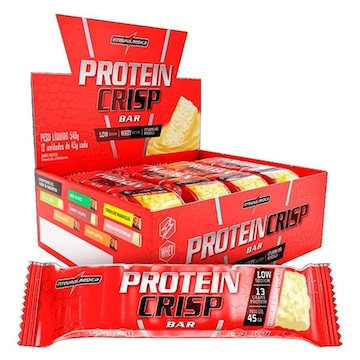 Protein Crisp Bar Integralmédica - Cheesecake - 12 Unid de 45g