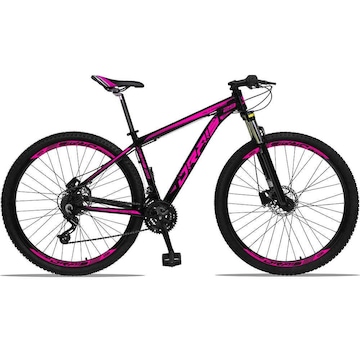 Bicicleta Drais 29 - Freio Hidráulico MTB Aluminio - Câmbios Shimano - 24V - Suspensão com Trava