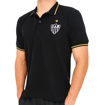 Camisa Atlético Mineiro Polo Ouro RetrôMania - Masculino