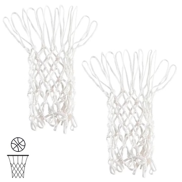 Rede Oficial de Basquete para Cesta Profissional 4mm Pista e Campo - Par
