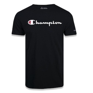 Camiseta Script Champion Logo Print - Masculina