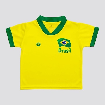 Camisa do Brasil Futfanatics N10 Flag - Infantil