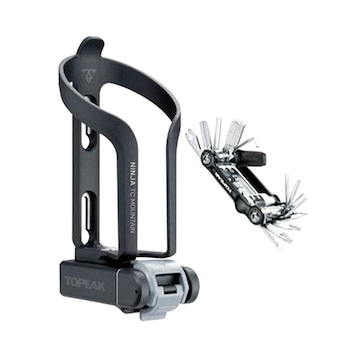 Suporte de Caramanhola com Kit de Ferramentas Ninja Topeak TC Mountain-TNJTCM