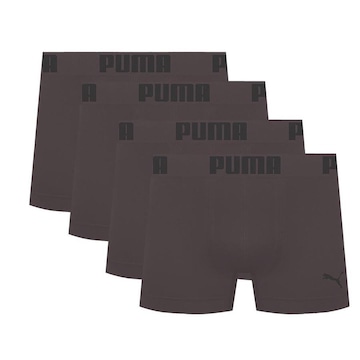 Kit Cuecas Boxer Puma Microfibra sem Costura - 4 Unidades - Adulto