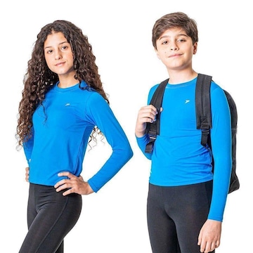 Camiseta Manga Longa Poker Fator de Proteção Comfort Uv 50 - Infantil