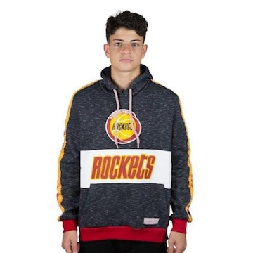 Blusão de Moletom com Capuz Mitchell & Ness Houston Rockets - Masculino