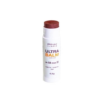 Protetor Labial Hidratante Pink Cheeks FPS50 Ultra Balm Be Red - 6,5g