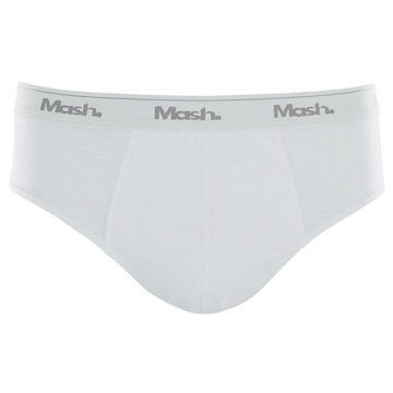 Cueca Slip Mash Masculina Algodão Elástico Básica Conforto