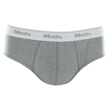 Cueca Slip Mash Masculina Algodão Elástico Básica Conforto