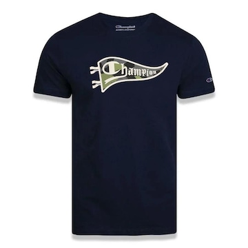 Camiseta Champion Ath Patchwork Pennant - Masculina