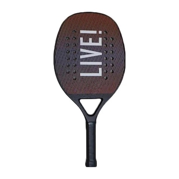 Raquete de Beach Tênis Live! Pro Fibra de Vidro - 330g