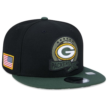 Boné Aba Reta New Era 9Fifty Green Bay Packers Salute To Service 2022 - Snapback - Adulto