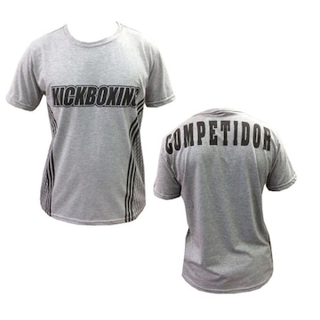 Camisa Camiseta Kickboxing Octagon Cinza Duelo Fight