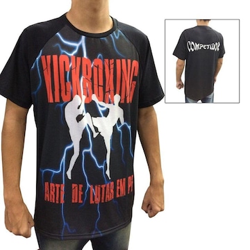 Camisa Camiseta Kickboxing A Arte de Lutar em Pé Duelo Fight