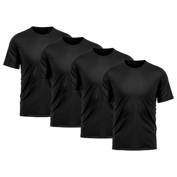 Camiseta Whats Wear Lisa Dry Fit com Proteção Solar UV - Masculina - 4 Unds