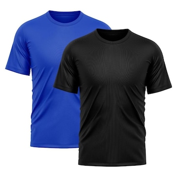 Camiseta Whats Wear Lisa Dry Fit com Proteção Solar UV - Masculina - 2 Unds