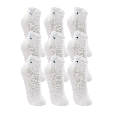 Kit Meias Cano Curto Lupo Esportiva - 9 Pares - Unissex