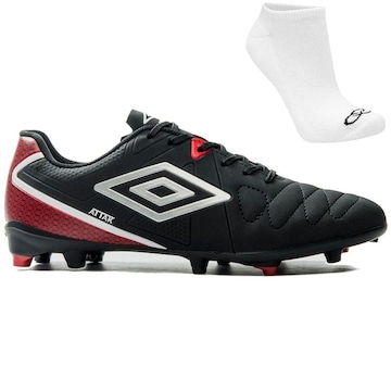 Chuteira de Campo Umbro Attak Eternal + Par de Meias - Adulto