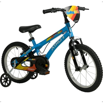 Bicicleta Athor Baby Boy com Rodinha - Aro 16 - Freio V-Brake - 1 Velocidade - Infantil