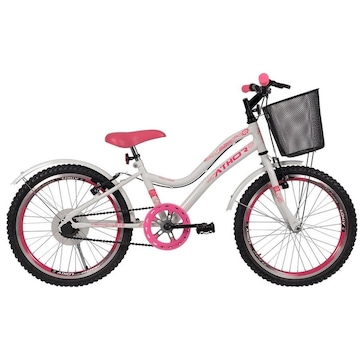 Bicicleta Athor Mist com Cestinha - Aro 20 - Freio V-Brake - Infantil