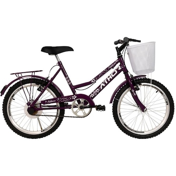 Bicicleta Aro 20 Athor Nature com Cestão Freio V-Brake - Infantil