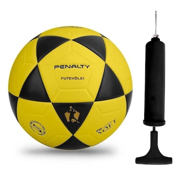 Bola de futebol de 145 mm amarela e laranja