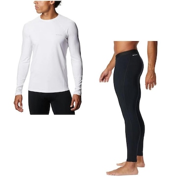 Kit Camisa Térmica Columbia Midweight Stretch Long Sleeve + Calça Térmica Midweight Stretch Tight - Masculina