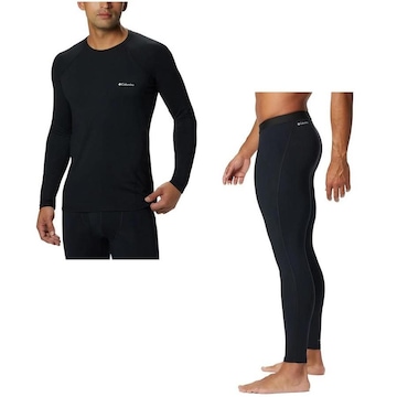 Kit Camisa Térmica Columbia Midweight Stretch Long Sleeve + Calça Térmica Midweight Stretch Tight - Masculina