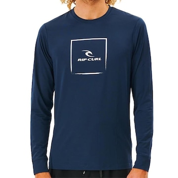 Camiseta Rip Curl Corp Icon Manga Longa UV - Masculina