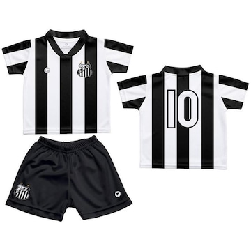 Uniforme do Santos Torcida Baby Camisa 10 Oficial - Infantil