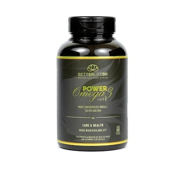 Ômega 3 Power + Vitamnas Betterlife - 60 Cápsulas