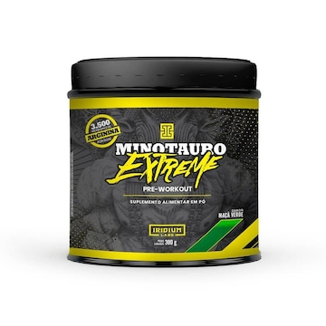 Pré Treino Minotauro Iridium Labs Extreme Cafeína + Arginina - Maçã Verde - 300g