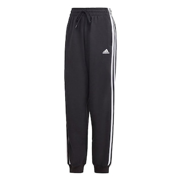 Calça de Moletinho adidas Folgada Essentials 3-Stripes - Masculina